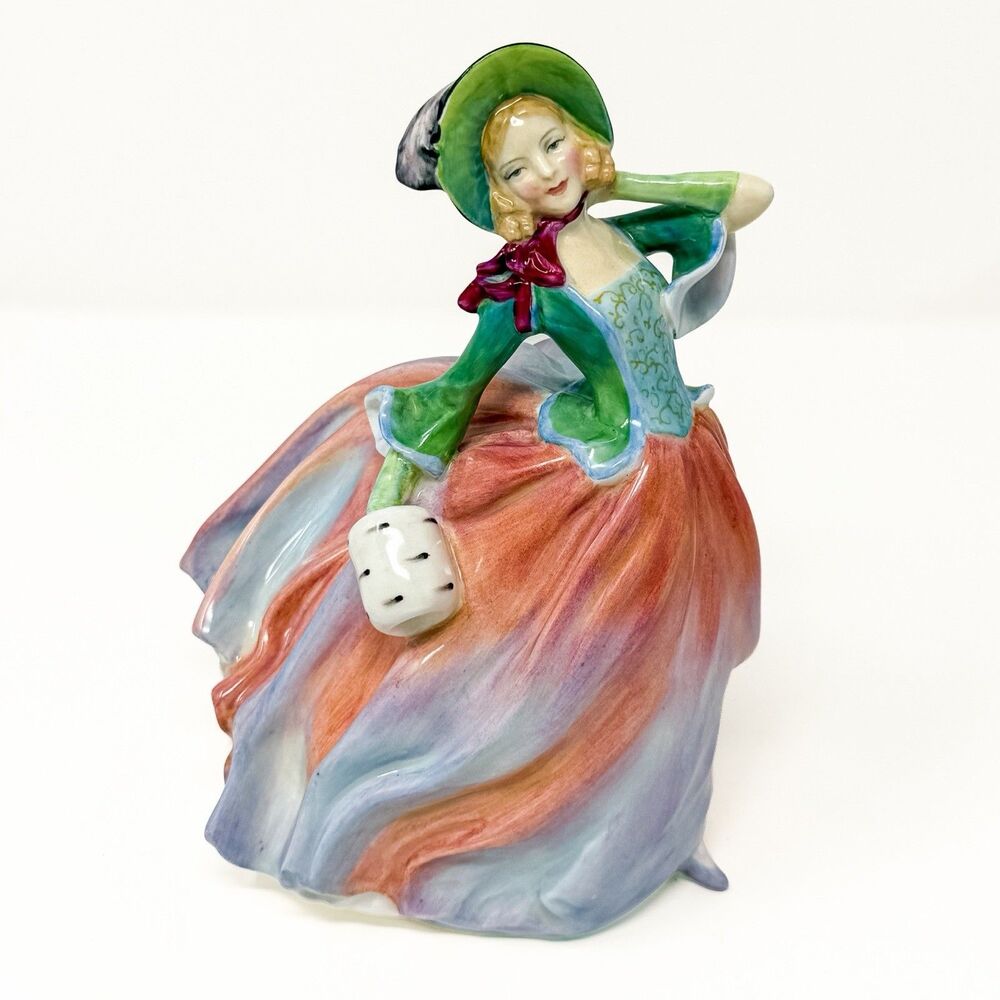 Vintage Royal Doulton Autumn Breezes HN1911 Bone China Lady Figurine England EUC